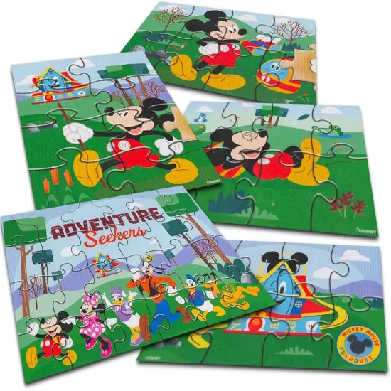 5 Pack - Mickey Mouse Wooden Puzzle {2}
