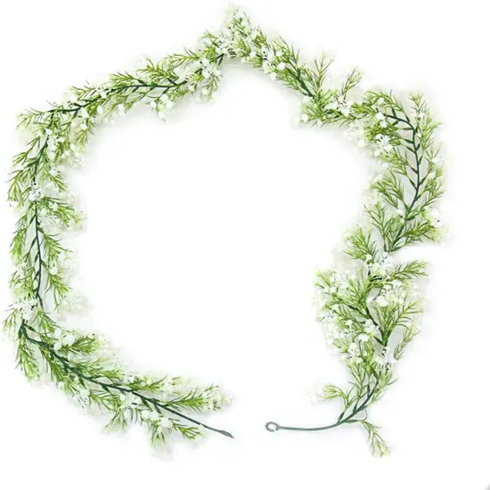 Bendable Silk Garland Greenery Artificial Vines Decor for Bedroom Faux Hanging Vine Decor for Home Wall Party Room Wedding Jungle Theme Decoration {1}