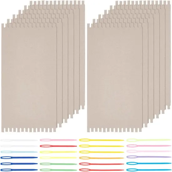36Pcs Cardboard Weaving Looms Kit (No Wool Yarn) {1}