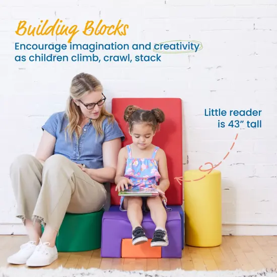 Crawl and Climb Playtime, Toddler Soft Foam Activity Playset, 6-Piece Assorted {4}