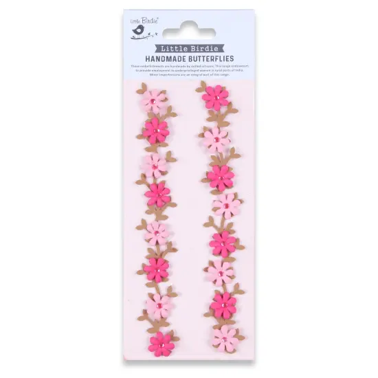 Little Birdie 3D Sticker Embellishment 2/Pkg-Floral Vine {1}