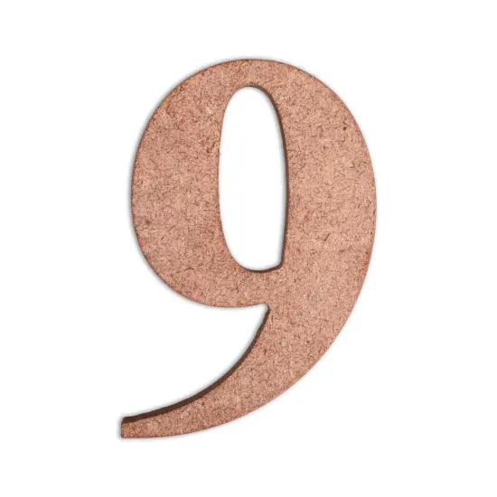 Little Birdie MDF Number 4" 1/Pkg-9 {2}