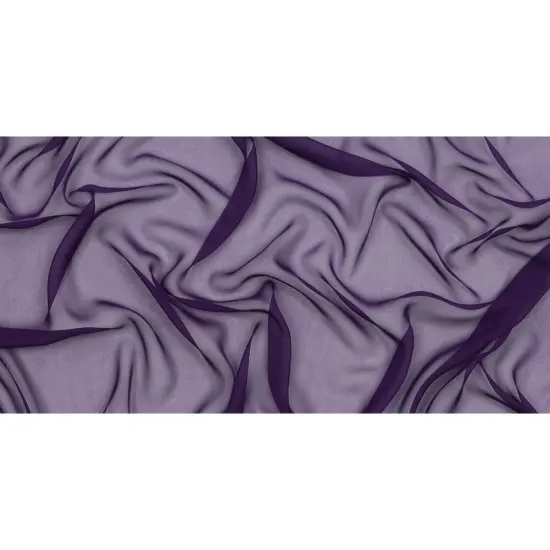 1 Yard Grape Silk Chiffon Premium Collection Solid Color, 44 Inches wide {3}
