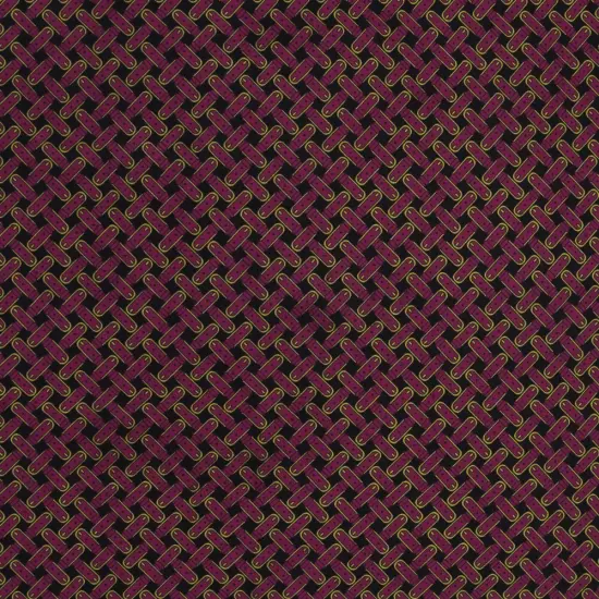 1 Yard Retro Geometric Silk Chiffon Fabric 51" Wide Pink & Yellow for Lightweight Garments {1}