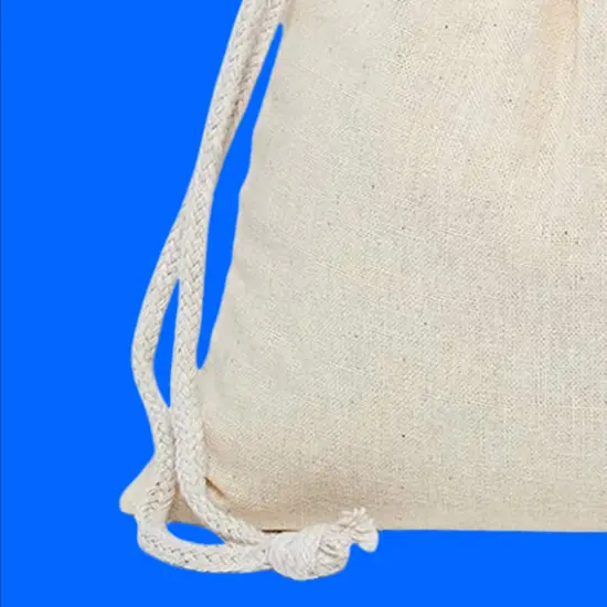 4" x 6" Cotton Muslin Storage Pouch Natural Bag {3}