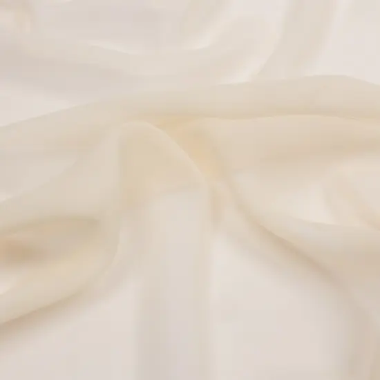 1 Yard Silk Chiffon Fabric Lightweight Sheer Ethereal Nude Tone, 44 Inches Wide {1}