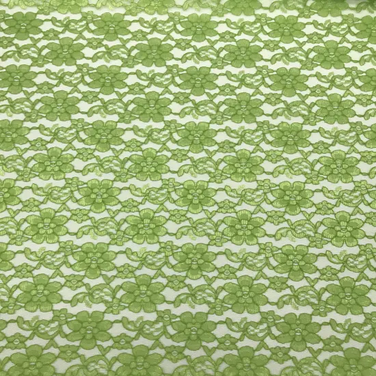 1 Yard Avocado Rachelle Lace Fabric Lightweight Sheer Floral Lace for Dresses, Decor, and Crafts 58&Prime;-60&Prime; Wide {1}