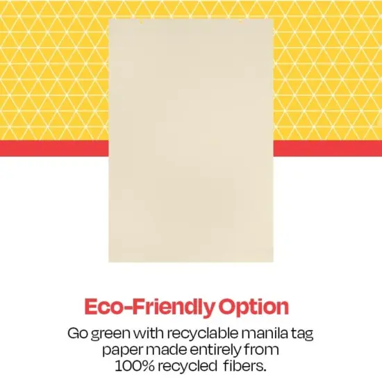 School Smart Jumbo Manila Tag Unruled Chart Paper, 36 x 24 Inches, 100 Sheets {4}
