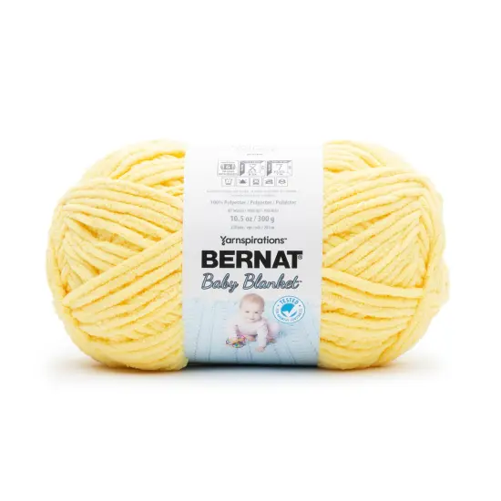 Bernat Baby Blanket Big Ball Yarn 24 Pack-Buttercup {1}