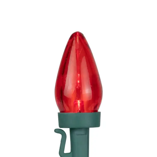 Northlight LED C7 Christmas Lights - Red - 16' Green Wire - 25ct {4}