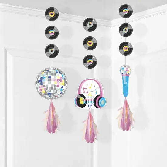 Birthday Beats Hanging Cutouts w/ Tassels (3/Pkg) {3}