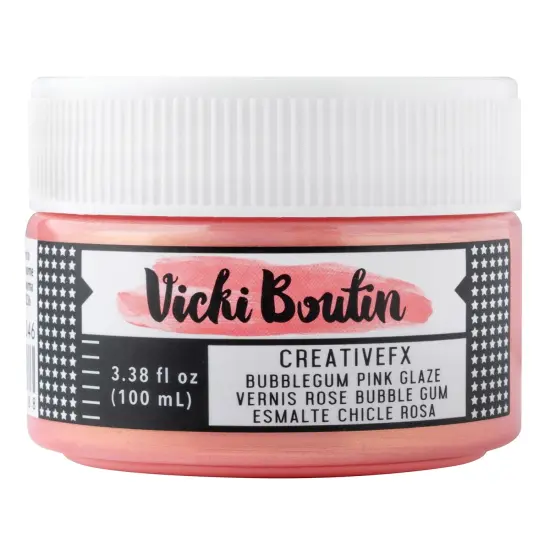 Vicki Boutin Bold And Bright Creative FX Texture Paste-Bubblegum Pink Glaze {1}