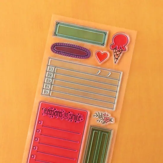 Shimelle Reasons To Smile Acrylic Stamp Set-10/Pkg {3}