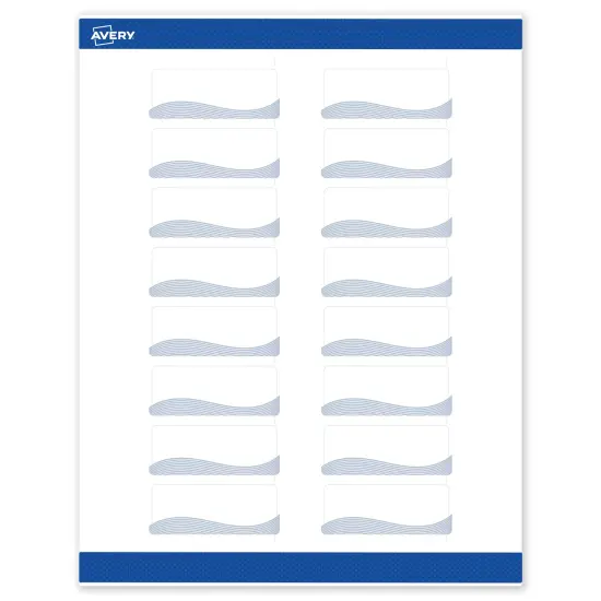 Avery Printable Rectangle Address Labels with Sure Feed Technology, Pre-Printed Colorful Design, Matte White, 1" x 2-5/8", Laser & Inkjet Compatible, 160 Total {1}