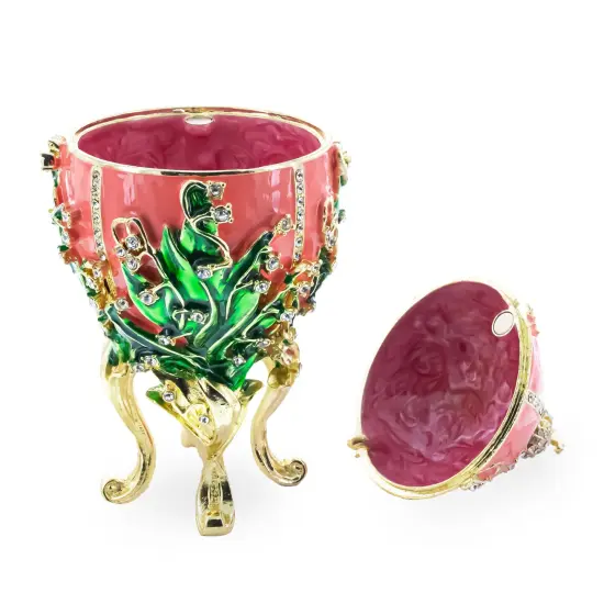 1898 Lilies of the Valley Royal Imperial Easter Egg 6.25 Inches {3}