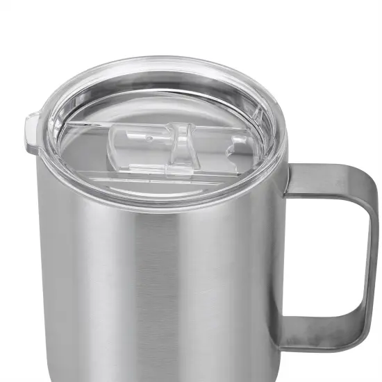 Makerflo 12 oz Stainless Steel Camper Mug with Clear Splash Proof Lid, Craft-Ready for DIY Gifts & Personalization (Epoxy, UV DTF, Vinyl, and Laser Engraving) {3}