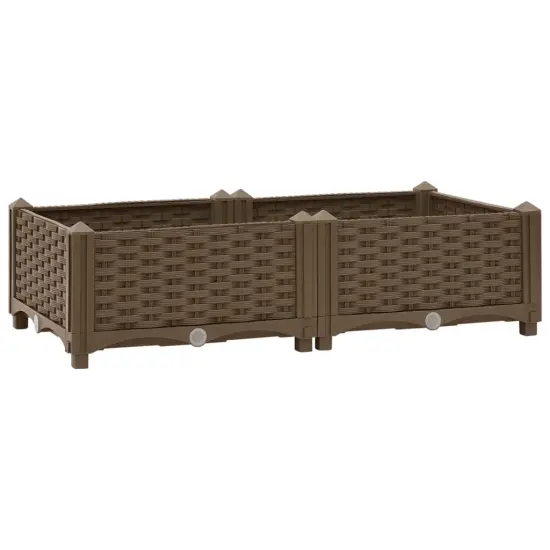 vidaXL Raised Bed 31.5"x15.7"x9.1" Polypropylene {2}