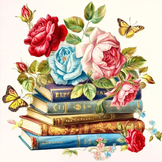 Diamond Painting Kits for Adults, 5D DIY Diamond Art Kits for Beginners, Full Drill Diamond Painting Kits for Home Wall Decor, Flower, 12x12 Inch {1}