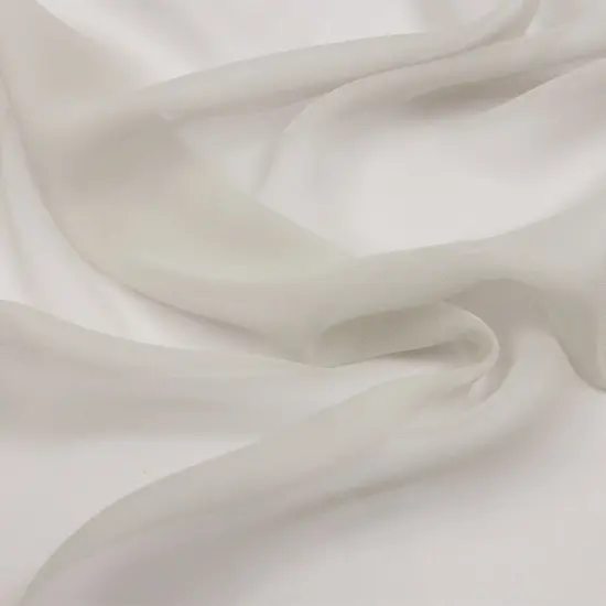 1 Yard Sheer Silk Chiffon Fabric Moonstruck Lightweight Solid Gray 44 inch Width {1}