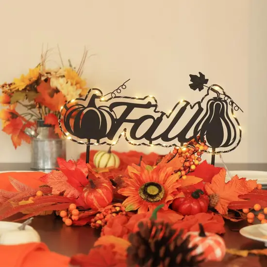 Fall Pumpkin Centerpiece Decoration {3}