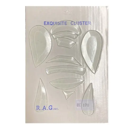 8" x 5-1/2" Exquisite Clear Glass Bumblebee Bevel Cluster EC170 {3}