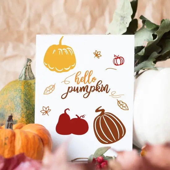 Fall Pumpkin Metal Cutting Dies for Card Making Thanksgiving Metal Cutting {6}