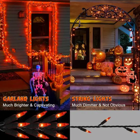 Halloween Lights, 300-ct Incandescent Halloween Garland Lights {3}