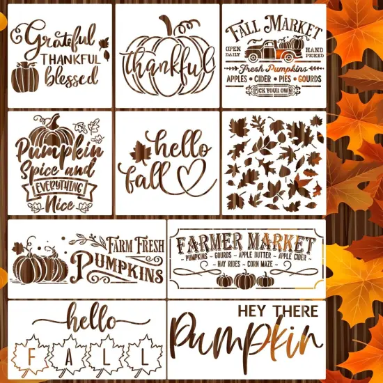Fall Stencils for Crafts - Reusable {1}