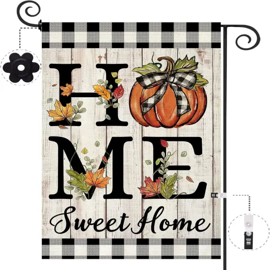 Fall Pumpkin Garden Flag 12.5x18 Inch {1}
