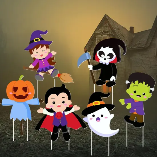 Halloween Yard Signs Cute Halloween Garden Stake {1}