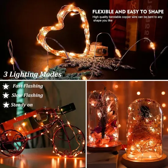 12 Pack LED Fairy String Lights Battery Operated - 7 Feet, 20 LED {2}