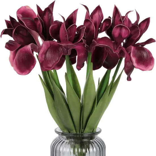 Artificial Real Touch Flowers 6 PCS 18.9 in Long Stems Flowers Artificial {1}