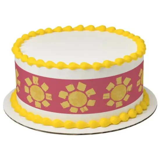 Sun Edible cake border 3 Strips 2.5x10.5 inchs in size {1}