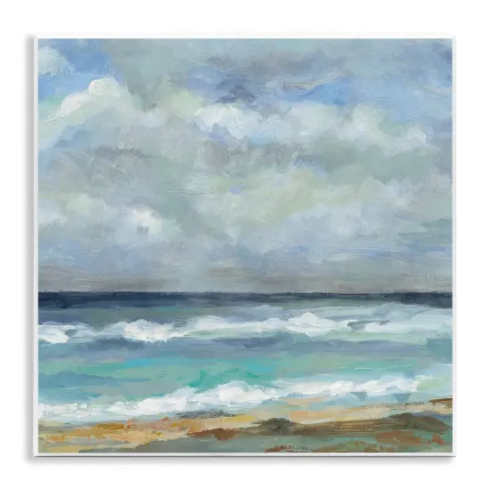 Stupell Industries Summer Seashore Waves Wall Plaque Art Design by Silvia Vassileva {1}