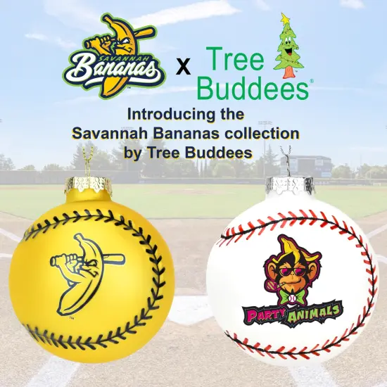 Tree Buddees x Savannah Bananas Home Plate Official Banana Ball Ornament - Limited Edition {5}