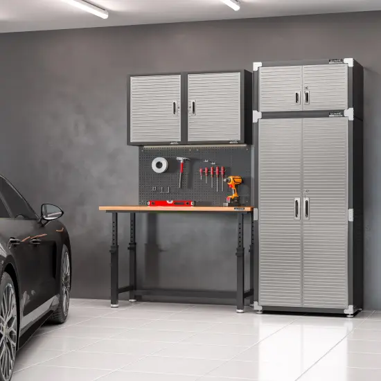 Seville Classics UltraHD Storage Cabinet, 30" W x 18" D x 72" H Graphite {9}