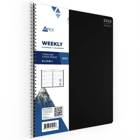 2025 Weekly Planner Spiral-Bound 8x10 in &ndash; 24 Count {3}