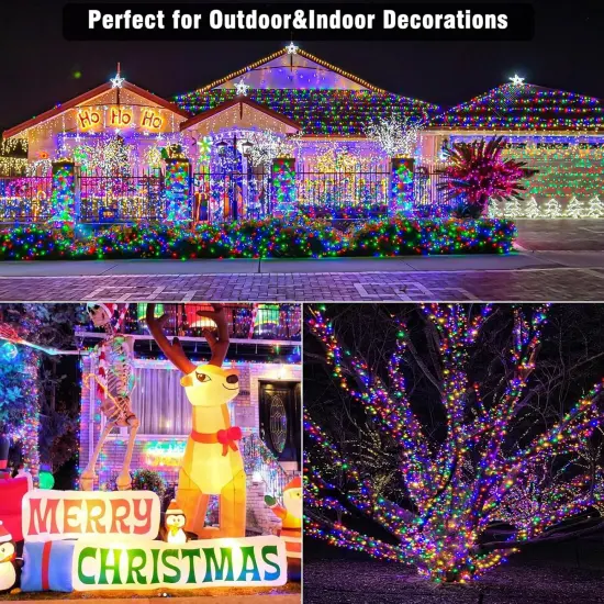 66ft Christmas String Lights with 8 Modes - 200 LED {3}