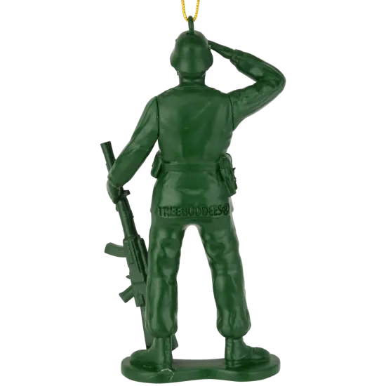 Tree Buddees Green Toy Soldier Christmas Ornament Vintage Army Man Decoration {6}