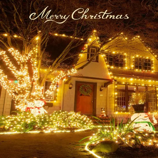 Christmas String Lights Battery Operated - 17 FT, 50 LED (Warm White) {5}