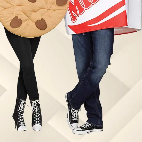 Milk and Cookie Adult Couples Costume Set Food Tunics Funny Halloween Party Outfit {6}