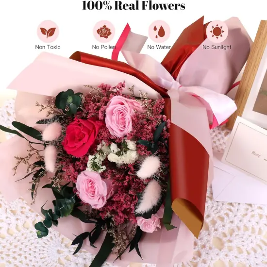 Preserved Flowers Bouquets(Pink) {2}