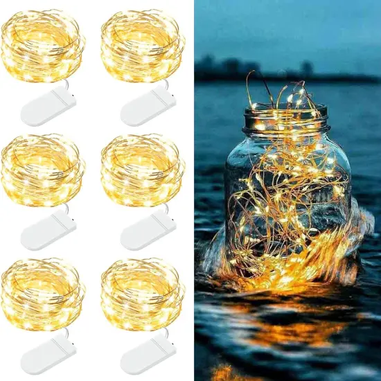 6 Pack Fairy Lights Battery {1}