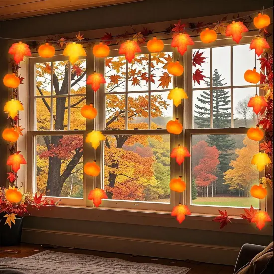 Fall String Lights - 8.5Ft LED {2}