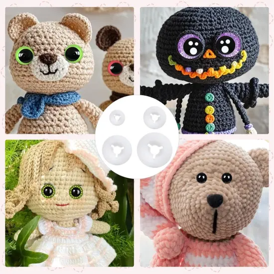 00pcs Washers for Safety Eyes Backs 9-20mm Plastic Washers 5 Size {5}