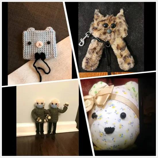 100Pcs Black Plastic Safety Eyes - 12.5mm {3}