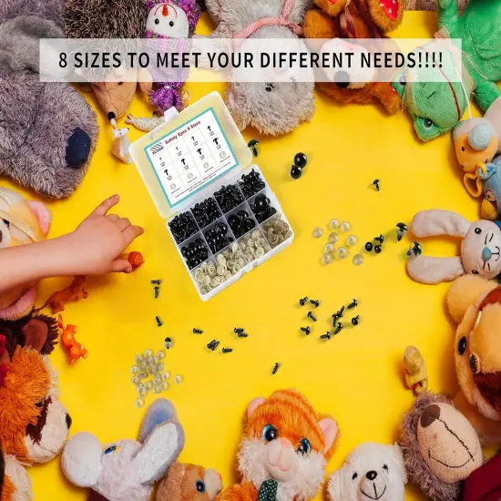 6-18 mm, 8 Sizes Safety Eyes for Crocheting {4}