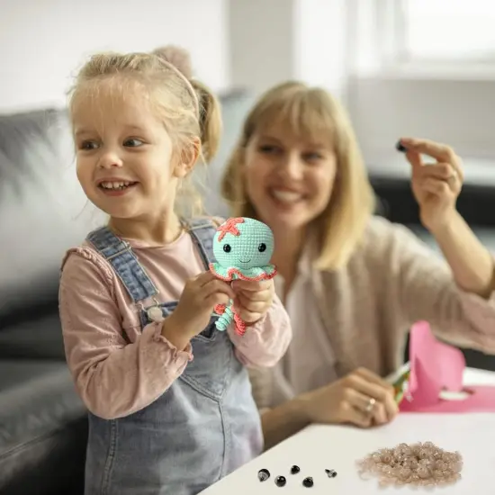 400pcs 10mm Safety Eyes for Amigurumi with Washers {3}