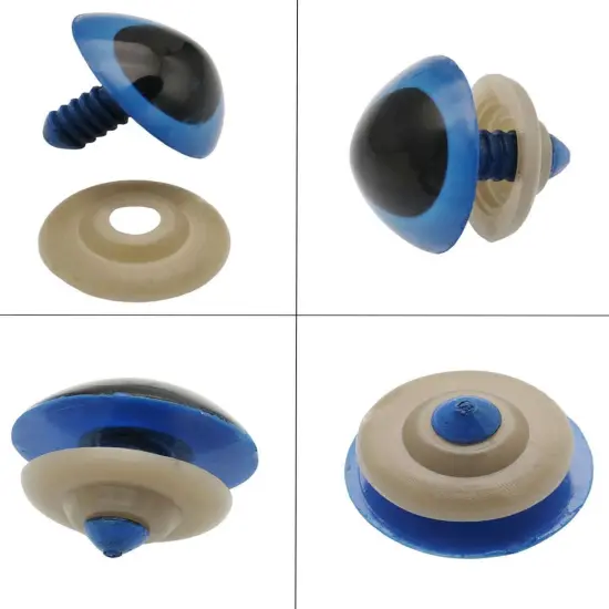 60Pcs Large Blue Plastic Safety Eyes - 18mm {3}