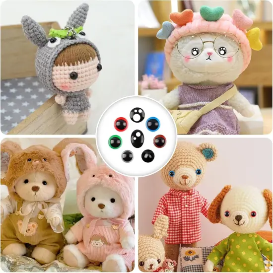 856PCS Safety Eyes and Noses for Crochet {4}